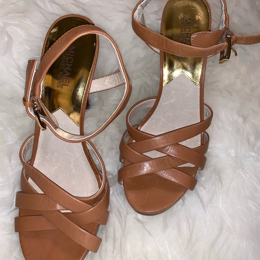 Michael Michael Kors Strappy Hills Brown 9 1/2